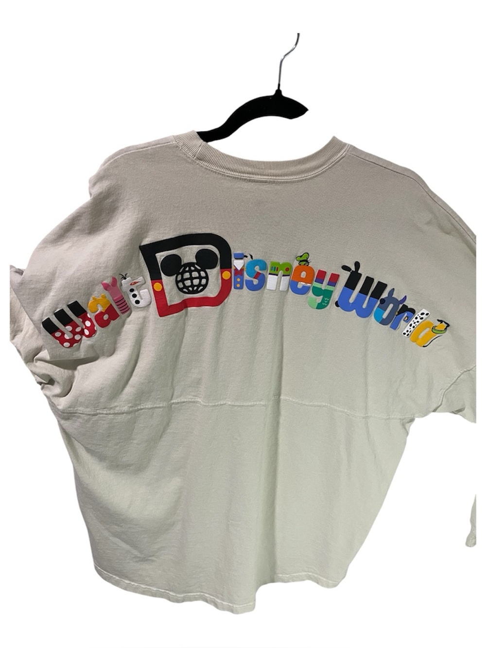 Disney Parks 2024 Walt Disney World Icon Character Puff Letter Spirit Jersey L